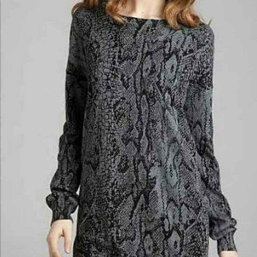 BCBG Sweater Dress Gray/Black